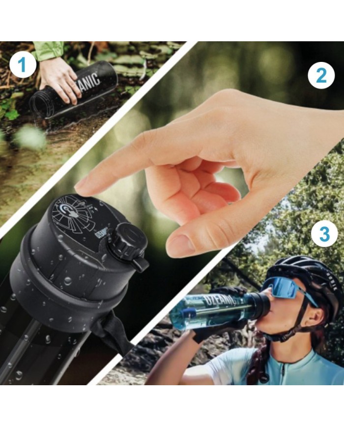 Botella purificadora ozone Tritan 0,75 L.