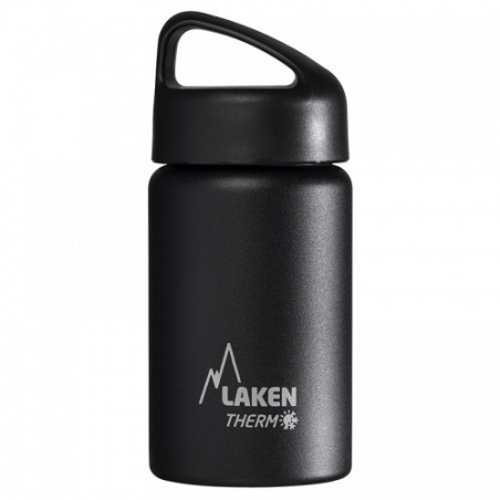 St. steel thermo bottle 18/8 - 0,35l - Black