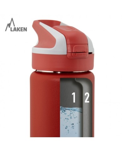 St. steel thermo bottle 18/8 Summit  - 0,50L  - Bl