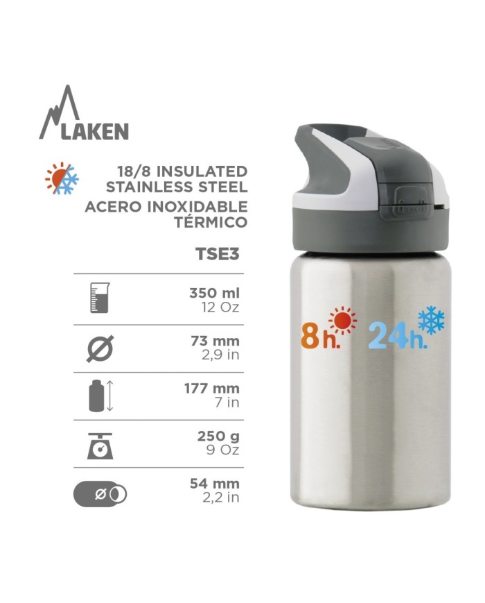 St. steel thermo bottle 0.35 L. Skate