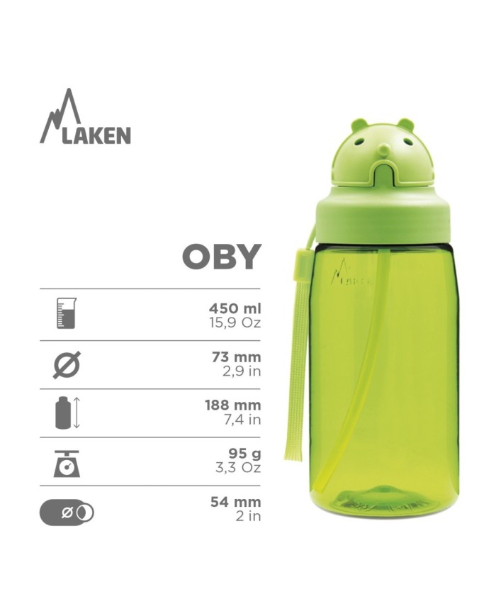 Tritan bottle 0,45 L. OBY cap Balloons