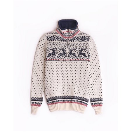 Reindeer women´s collared sweater