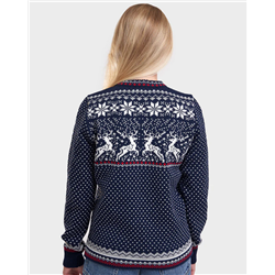 Reindeer women´s round neck sweater