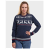 Reindeer women´s round neck sweater