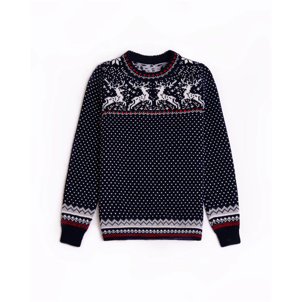 Reindeer women´s round neck sweater