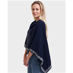 Vilo multi-wear jacquard knit poncho