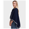 Vilo multi-wear jacquard knit poncho