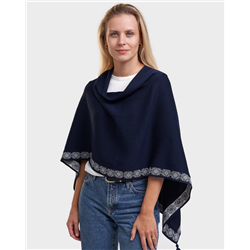 Vilo multi-wear jacquard knit poncho