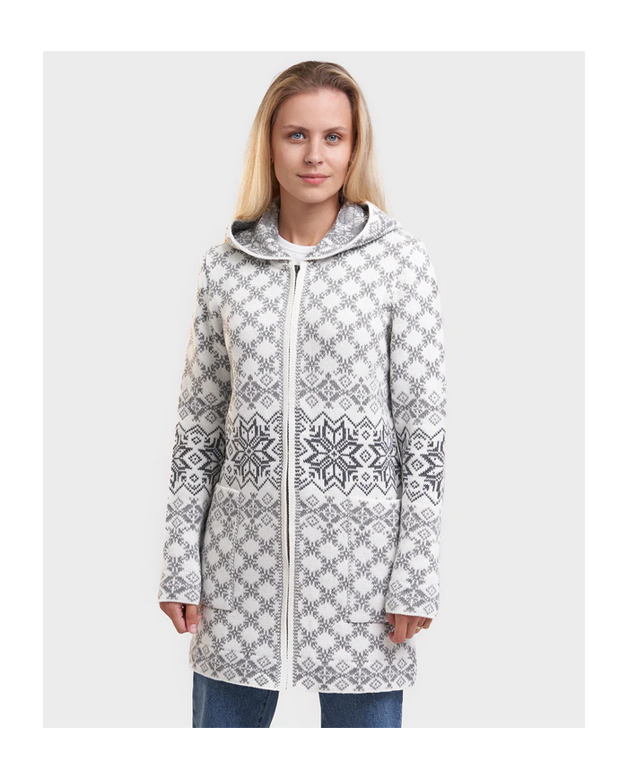 Varbla woolen zipper hooded coat