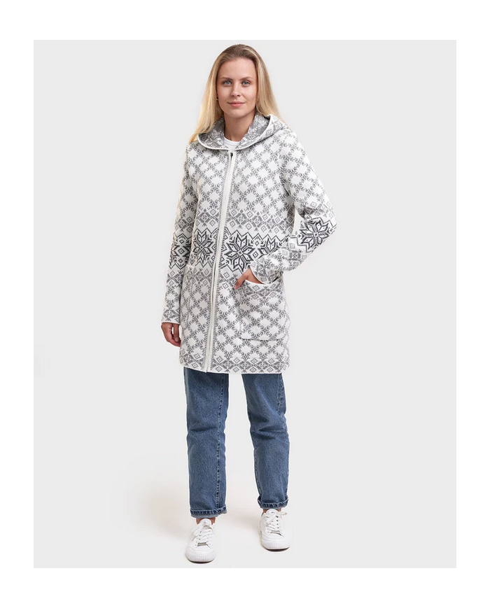 Varbla woolen zipper hooded coat