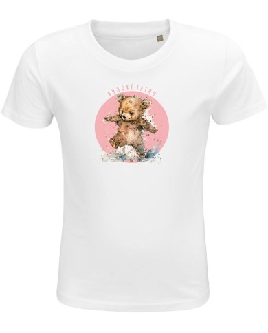 Detské bavlnené tričko - Medvedík ružový Detské bavlnené tričko - Medvedík ružový