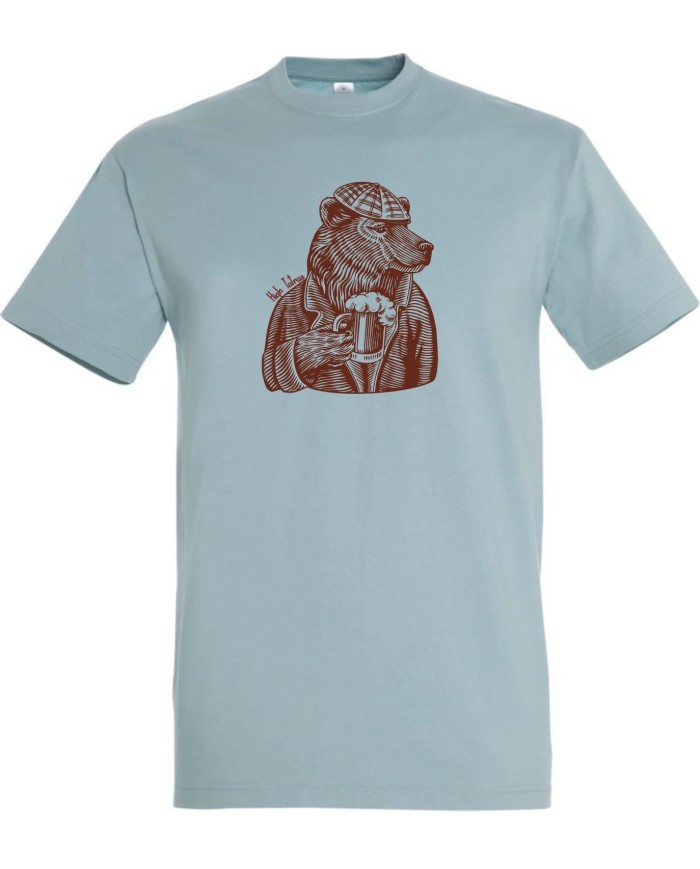 Pánske bavlnené tričko - Medveď