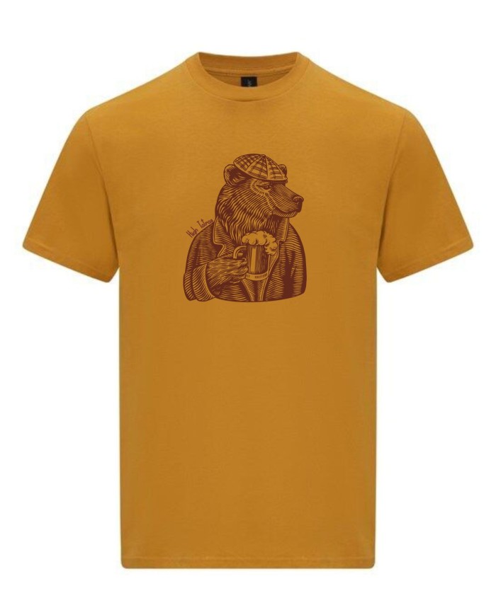 Pánske bavlnené tričko - Medveď