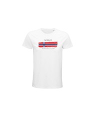 Pánske bavlnené tričko - Vlajka Nórska