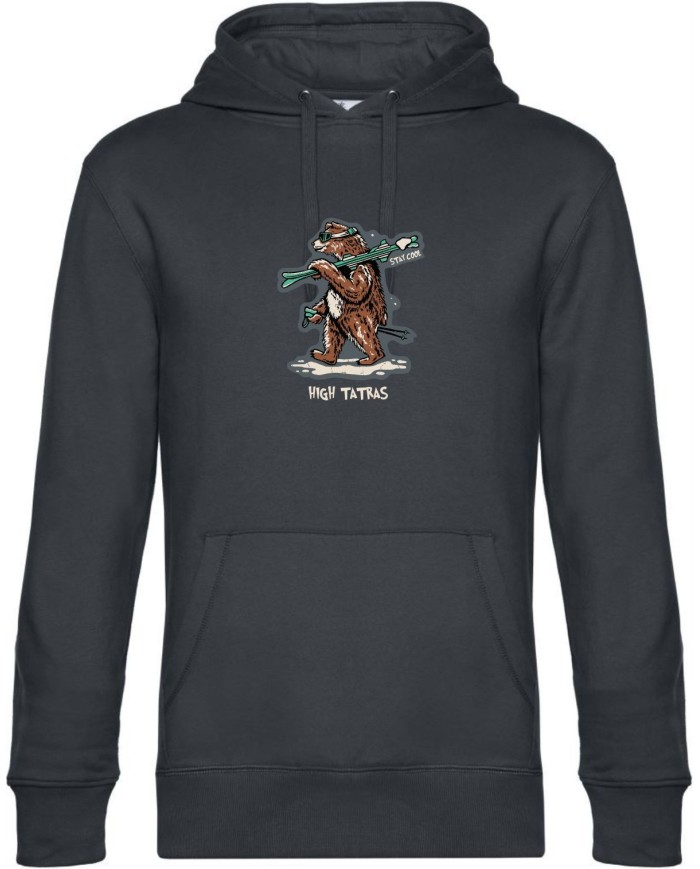Pánska mikina s kapucňou - Lyžiar