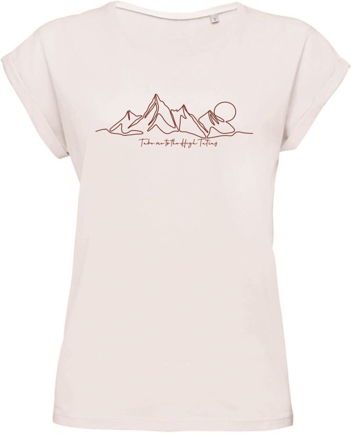 Dámske bavlnené tričko - Línia hôr