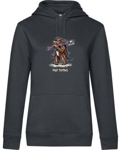 Dámska mikina s kapucňou - Lyžiar Dámska mikina s kapucňou - Lyžiar