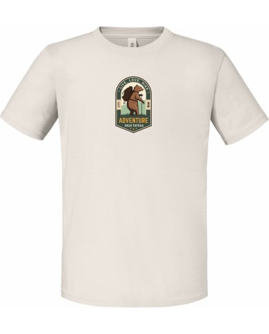 Detské bavlnené tričko - Turista medveď Detské bavlnené tričko - Turista medveď