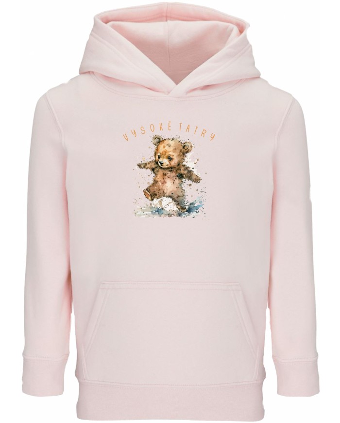 Dievčenská mikina s kapucňou - Medvedík