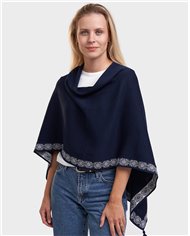 Vilo multi-wear jacquard knit poncho