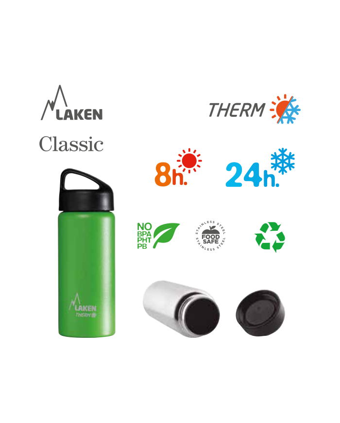 Laken CLASSIC THERMO nerezová termo láhev 500ml žlutá