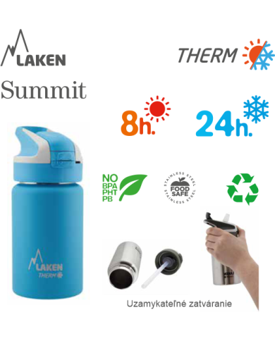 LAKEN SUMMIT TERMO LÁHEV 750ML STŘÍBRNÁ
