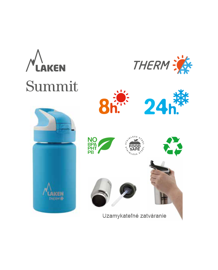 LAKEN SUMMIT TERMO LÁHEV 500ML ZELENÁ