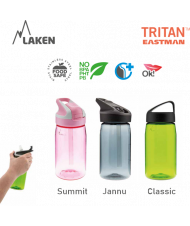 LAKEN JANNU TRITAN plastová flaša 450ml svetlo-ružová BPA FREE