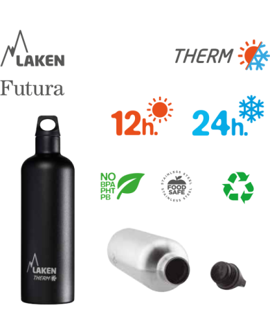 St. steel thermo bottle 18/8  - 0,5L  - KT